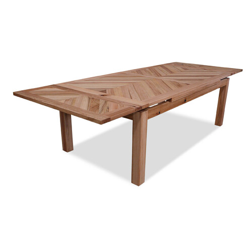 Herringbone Natural - Messmate 2100-3000 Extension Dining Table