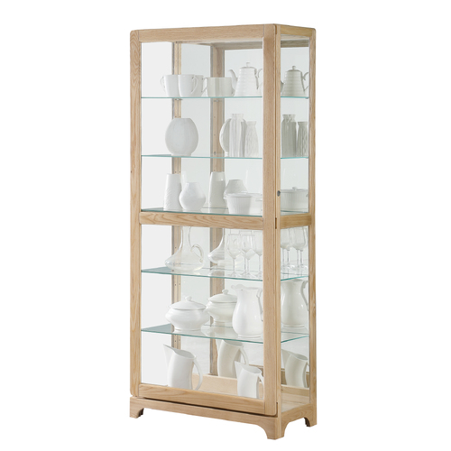 Kobe Ash Hardwood Display Cabinet - Natural