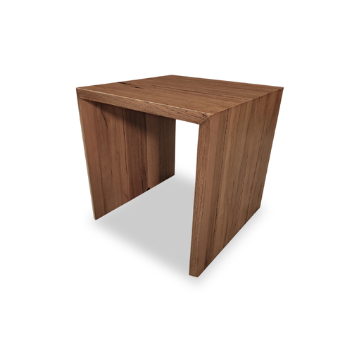 Marri Eucalypt Timber Side Lamp Table - Live Edge