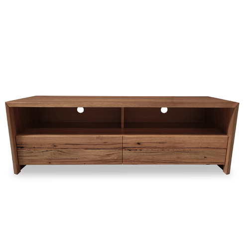 Marri Eucalypt Timber 1500 Open Shelf TV Unit - Live Edge