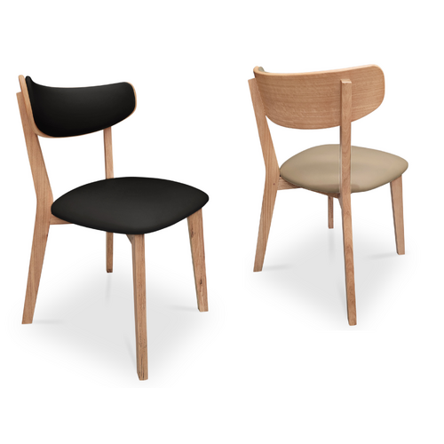 Kieran Retro Dining Chair Messmate Timber Timber Chairs and Barstools