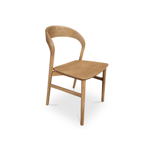 Aurora Natural American Oak Dining Chair - Solid Seat
