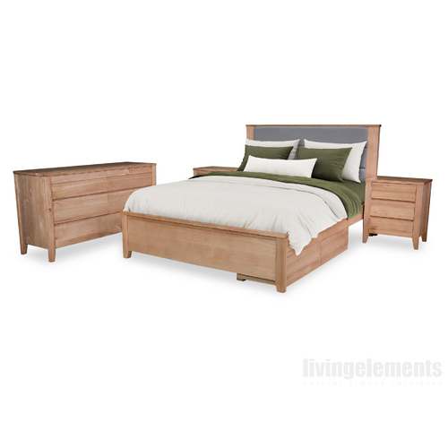 Harper Ash Timber Dressing Table Bedroom Package QUEEN