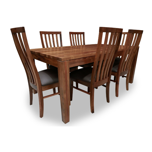 Hamilton Tasmanian Blackwood 1800 Dining Package with 6 x No 2 Timber Dining Chairs