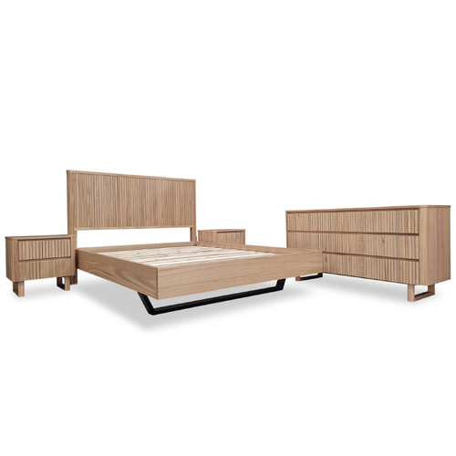 Miami Mountain Ash Dresser Bedroom Package KING