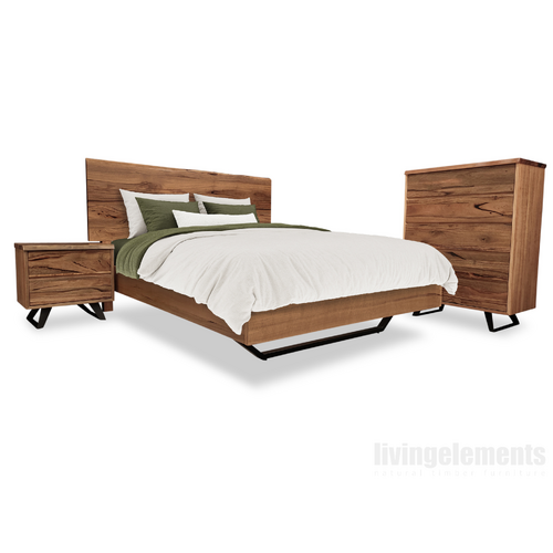 Blaze West Australian Marri Tallboy Bedroom Package QUEEN